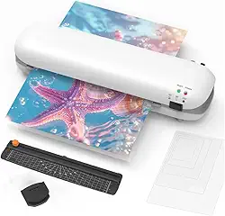 Plastificadora Laminadora A4 Refiladora Sl288 (branco 220v)