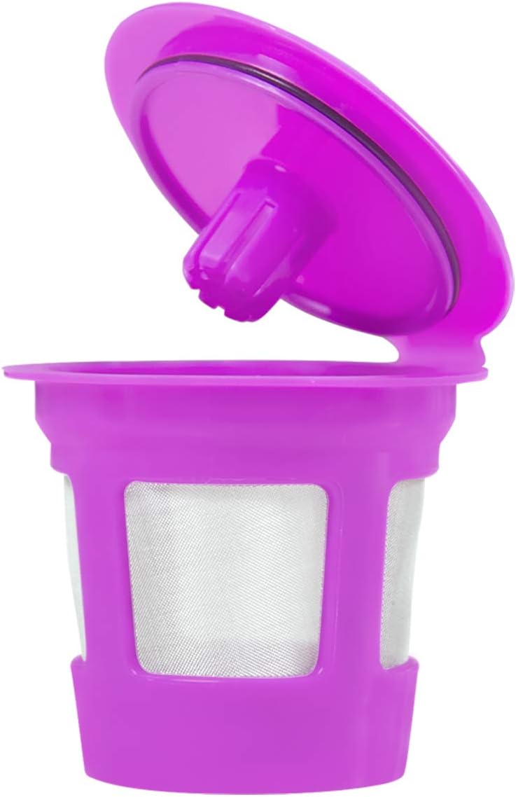 Perfect Pod Cafe Save Reusable K Cup Pod Coffee Filters - Refillable Coffee Pod Capsules with Built-In, Integrated Mesh Strainer for use with Keurig & Select Single Cup Coffee Makers, 6-Pack: Home & Kitchen