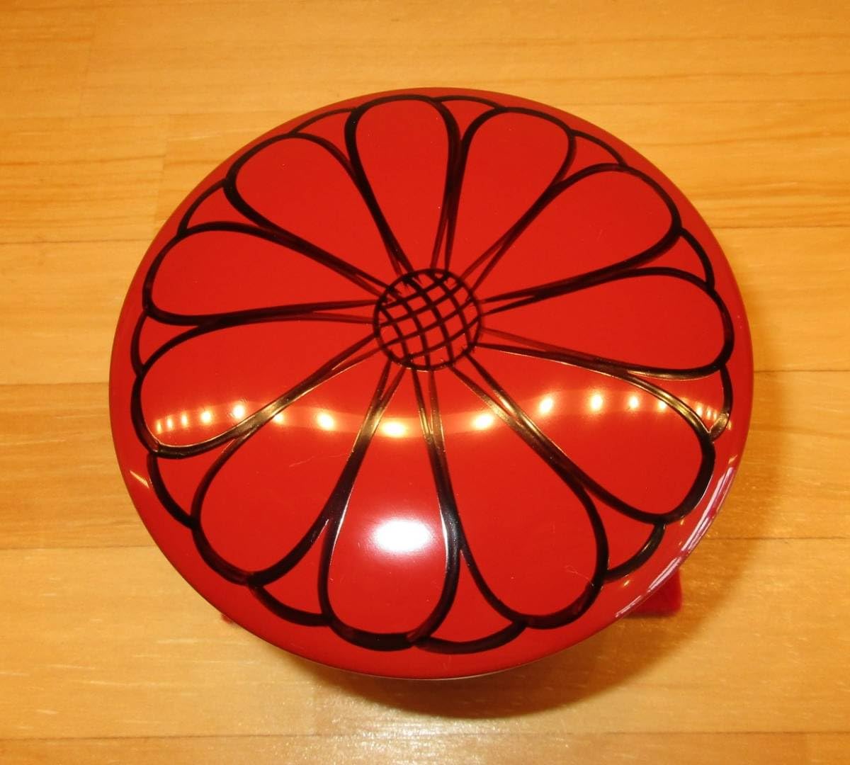 茶道具 棗 平棗 春秋棗 菊と梅の替蓋蒔絵 木製 春鳳作 共箱入り 茶道具