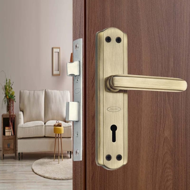 Spider Steel Heavy Duty Mortise Door Lock Set with Size 7.2 Inch (180MM) Antique Brass Finish [ S606MAB + RML6] for Bedroom, Living Room, Main Door (B073XM7KJV) Amazon Price History, Amazon Price Tracker