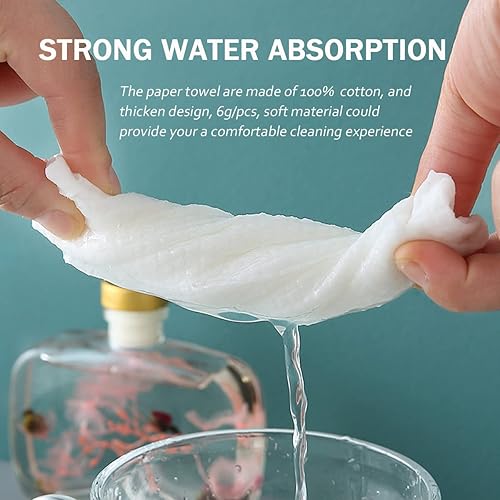 Miniatura 4 de Toallas gruesas comprimidas para desechar, pañuelos grandes de algodón para monedas, toallitas portátiles, toallas faciales para viajes y campamento