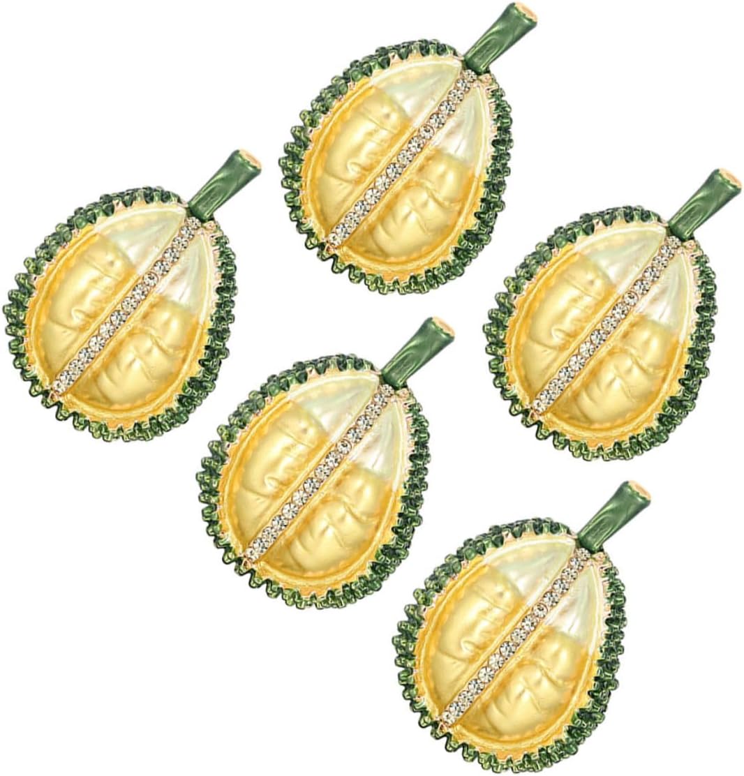 1pack Cute Alloy Brooches Creative Fruit Design for Clothing Accessory Decoration Lightweight Corsage for Boys and Girls Adults for Festivals