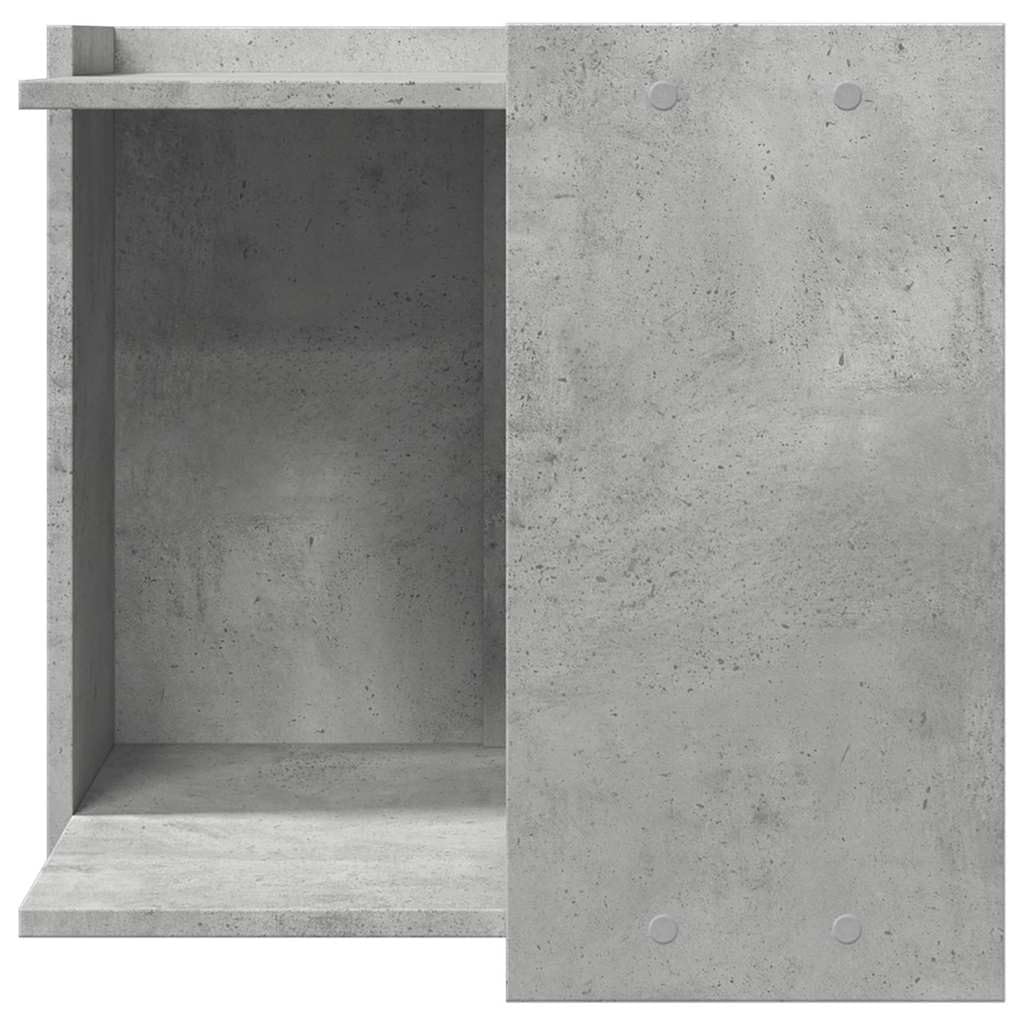 vidaXL Recinto Lettiera Gatti Grigio Cemento 53x53x51 cm in Truciolato