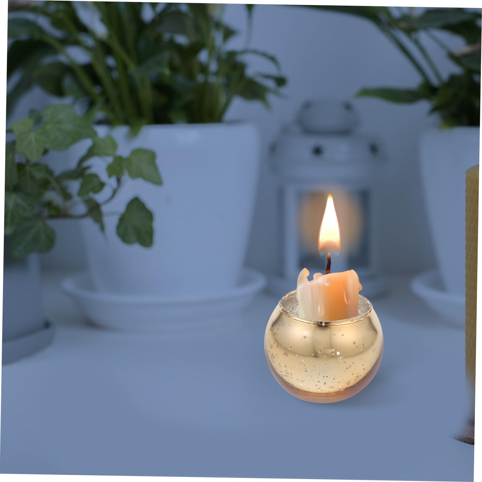 MAGICLULU 1 Satz Diy Duftkerzenhalter-set Led Schüssel Kerzenhalter Rund Mittelstücke Geführte Kerze Weihnachtsgeschenke Weihnachts Präsente Teelichthalter Desktop-kerzenbecher Glas 12st