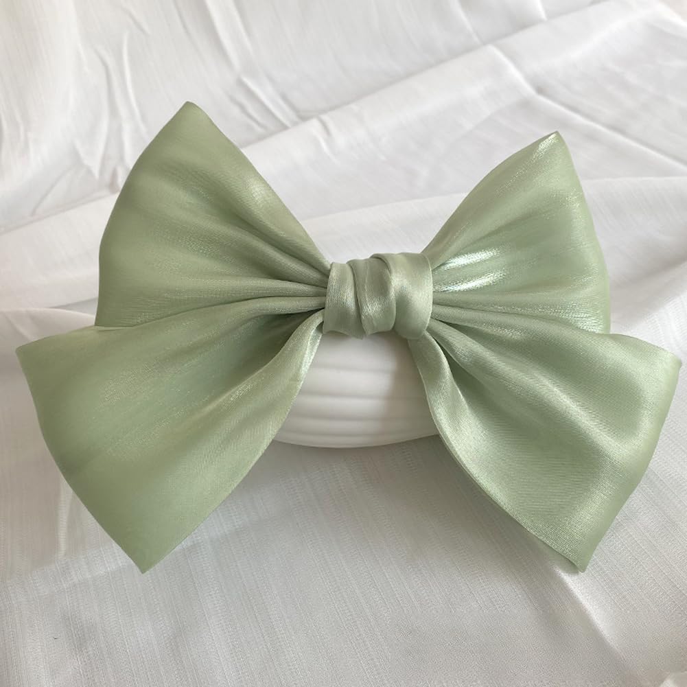 2 Pack Bow Curtain Tiebacks Clip,Bowknot Curtain Holdbacks Curtains Buckles,Modern Minimalist Curtain Ties Backs for Home Living Room Drape Decor (Avocado Green,2)