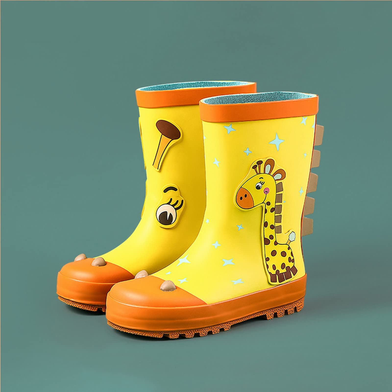 Botas para niños, zapatos de lluvia para niños y niñas, botas de agua para bebés, botas de agua para niños grandes y pequeños, botas de agua para niños pequeños, talla 12, d, 32 EU