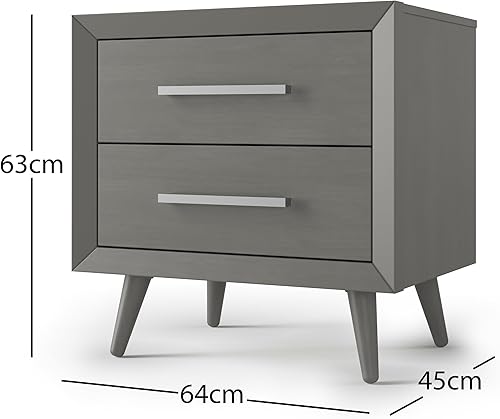 Miniatura 7 de Child Craft Cranbrook - Mesita de noche de 2 cajones para guardería o dormitorio, cajones de almacenamiento grandes, hecha de madera de pino
