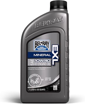 Bel-Ray EXL Mineral 4T Engine Oil | SAE 10W-40 | 1 Liter | SKU 99090-B1LW