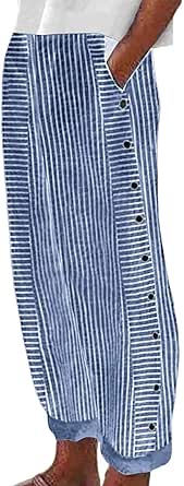 SHEIN Uny Pantaloni casual da donna con stampa a righe - SHEIN