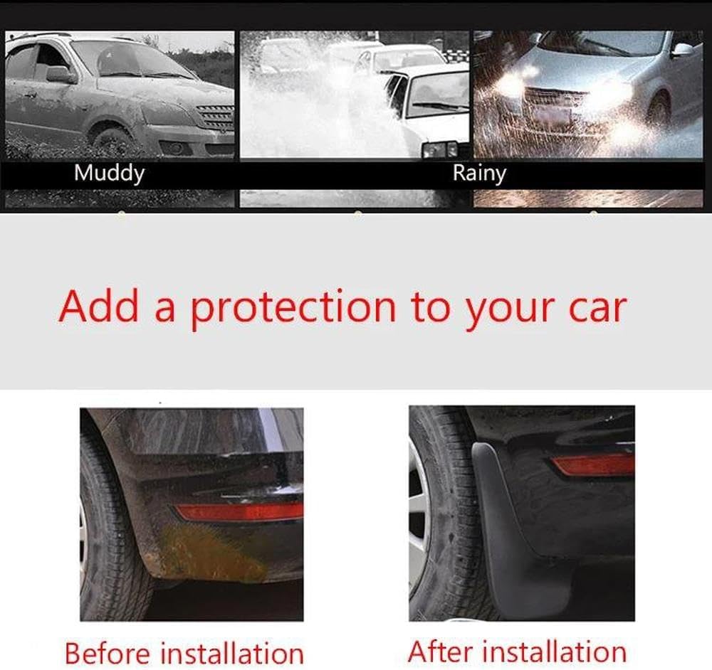 Car Splash Proof for Lincoln MKZ 2017-2020 Car Mudguard Fender Mud Flaps Splash Guards Front and Rear 4pcs Vehicle Exterior Parts