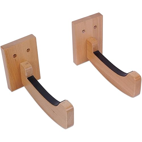 Surfboard Wall Mount Racks Sturdy Surf Board Wall Hangers Suitable for Longboards/Shortboards/Skateboards/Snowboards/Skiing Boards, Works Indoors and Outdoors, Bamboo