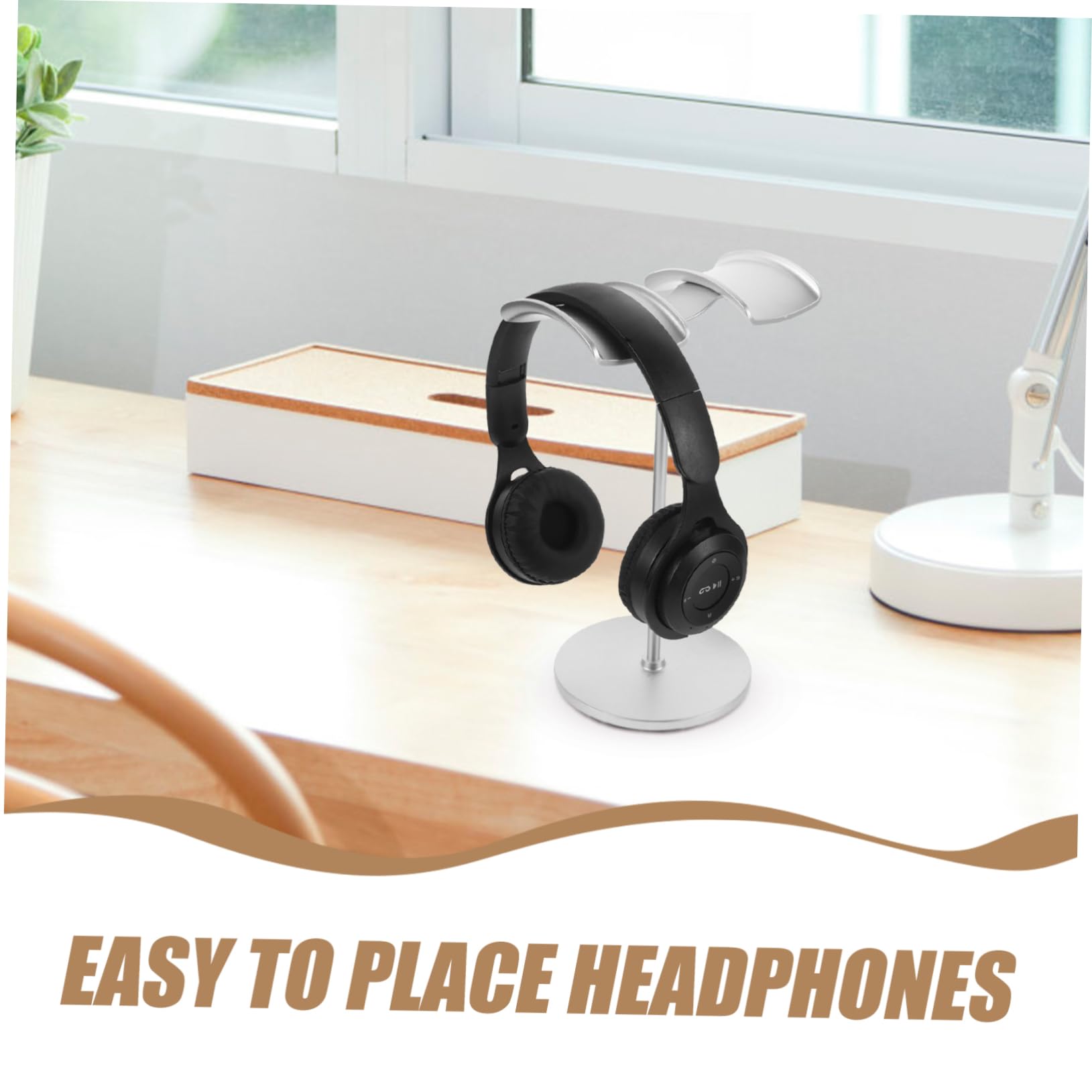2pezzi Stand Per Cuffie in Plastica Supporto Per Cuffie Da Tavolo Gancio Per Wireless Accessorio Per Da Gioco Per Appoggio
