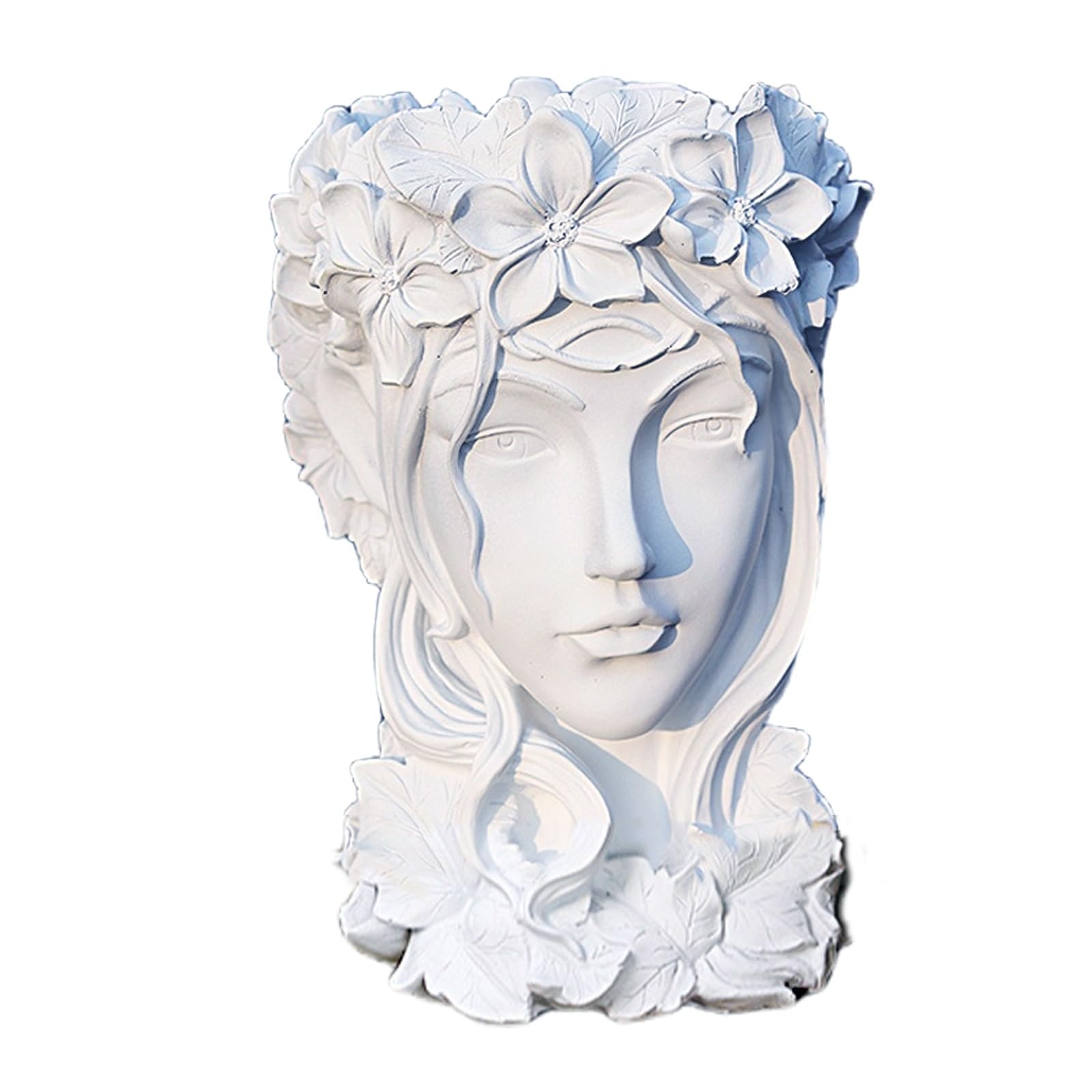 Whbbbj E Goddess Head Planter, Goddess Head Flowerpot, Creativ Goddess Head Planter Statu, Fac Flower Pot, Goddess Succulent Pot, Cut Resin Planter With Drainag Hol For Indoor Outdoor(,Large)