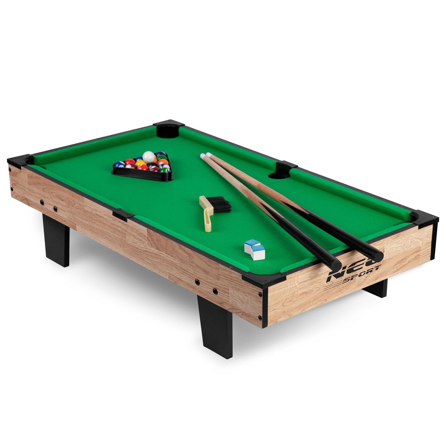 Neo-Sport Table de Jeu 4 en 1, Jeux de Baby-Foot, Hockey sur air, Billard, ping-Pong, 43 x 82 x 32 cm