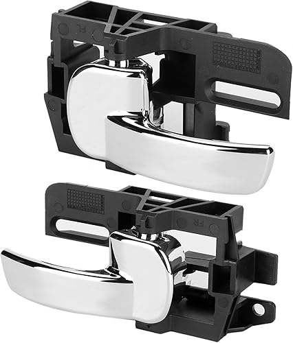 Miniatura 4 de Fydun Manija de puerta interior 2 piezas izquierda y derecha manija de puerta cromada interior 80671-JD00E se adapta a Qashqai 2004-2007