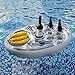 snowvirtuos Aufblasbarer Getränkehalter ,Schwimmender Bierhalter Aus PVC,Getränke Dosenhalter, Flaschenhalter Pool Untersetzer ,chwimmende Coasters Für Pool Party Wasser-Spaß Aqua Bar