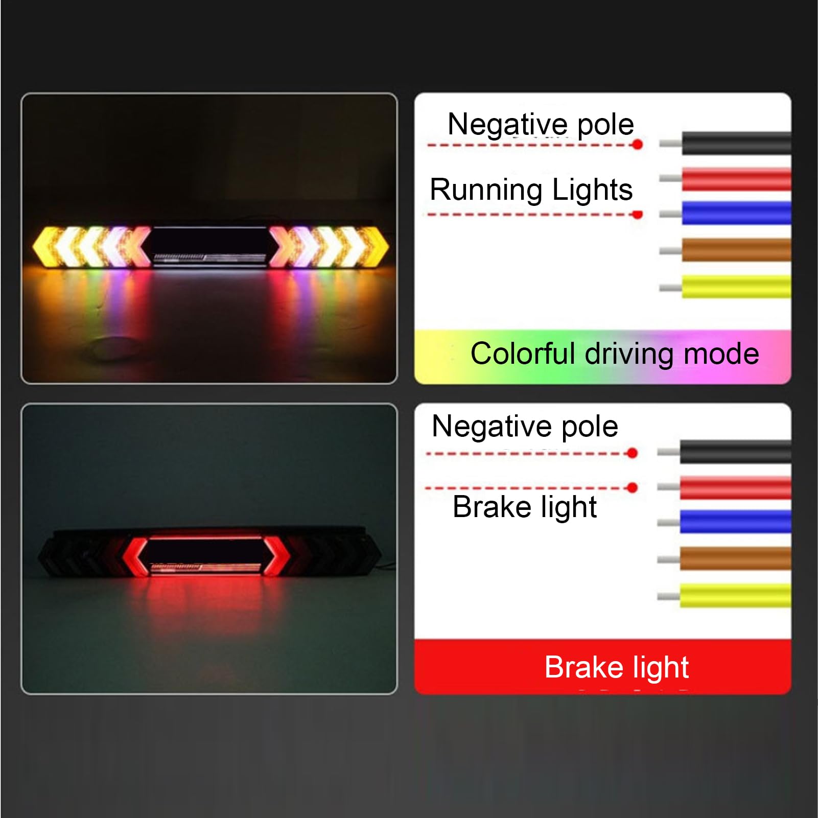Barra de luz LED, luces traseras LED para remolque Barra de luces para