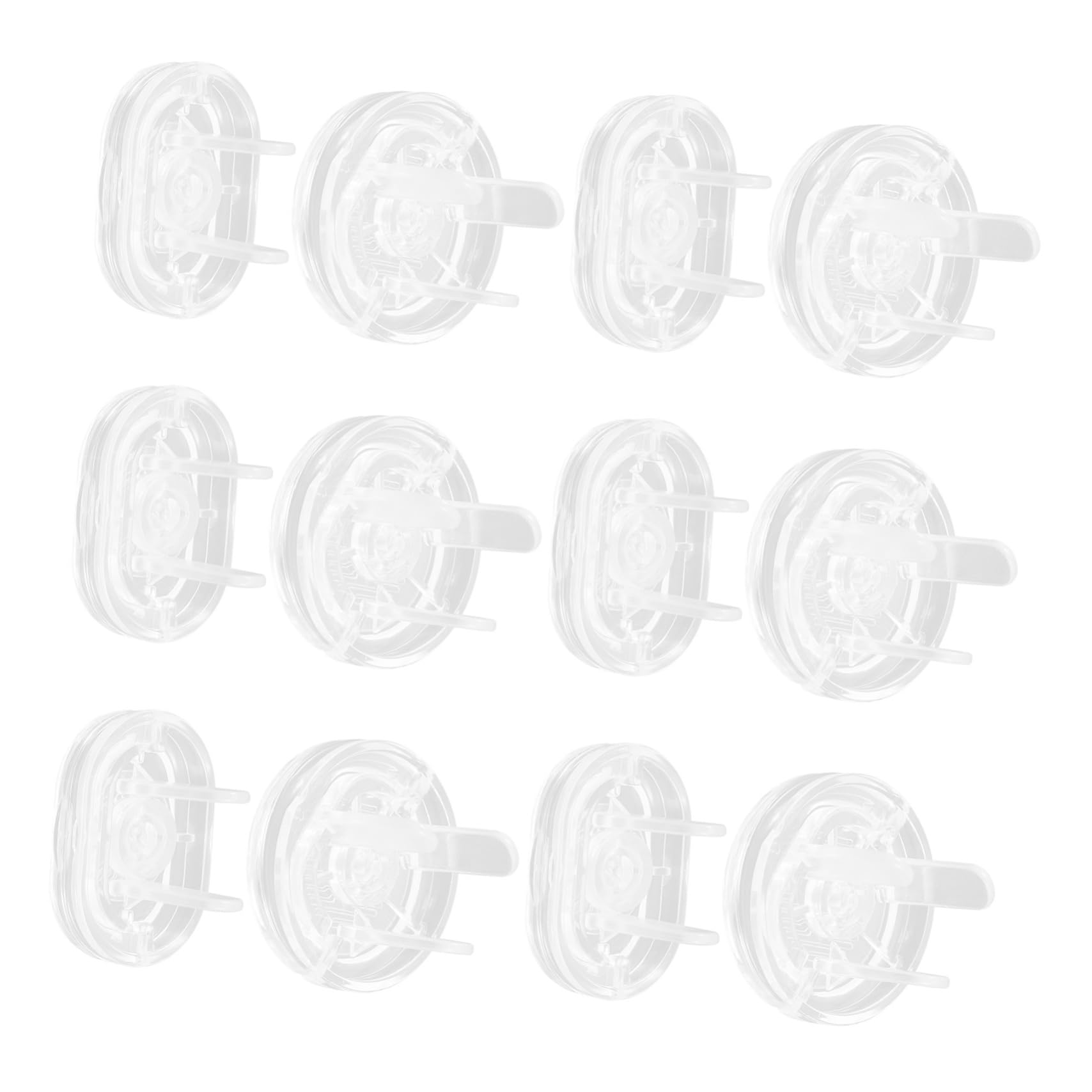 Hemobllo 4sets Copriprese Elettriche Per Trasparenti Due Facili Installare e Resistenti Protezione Elettrici Per