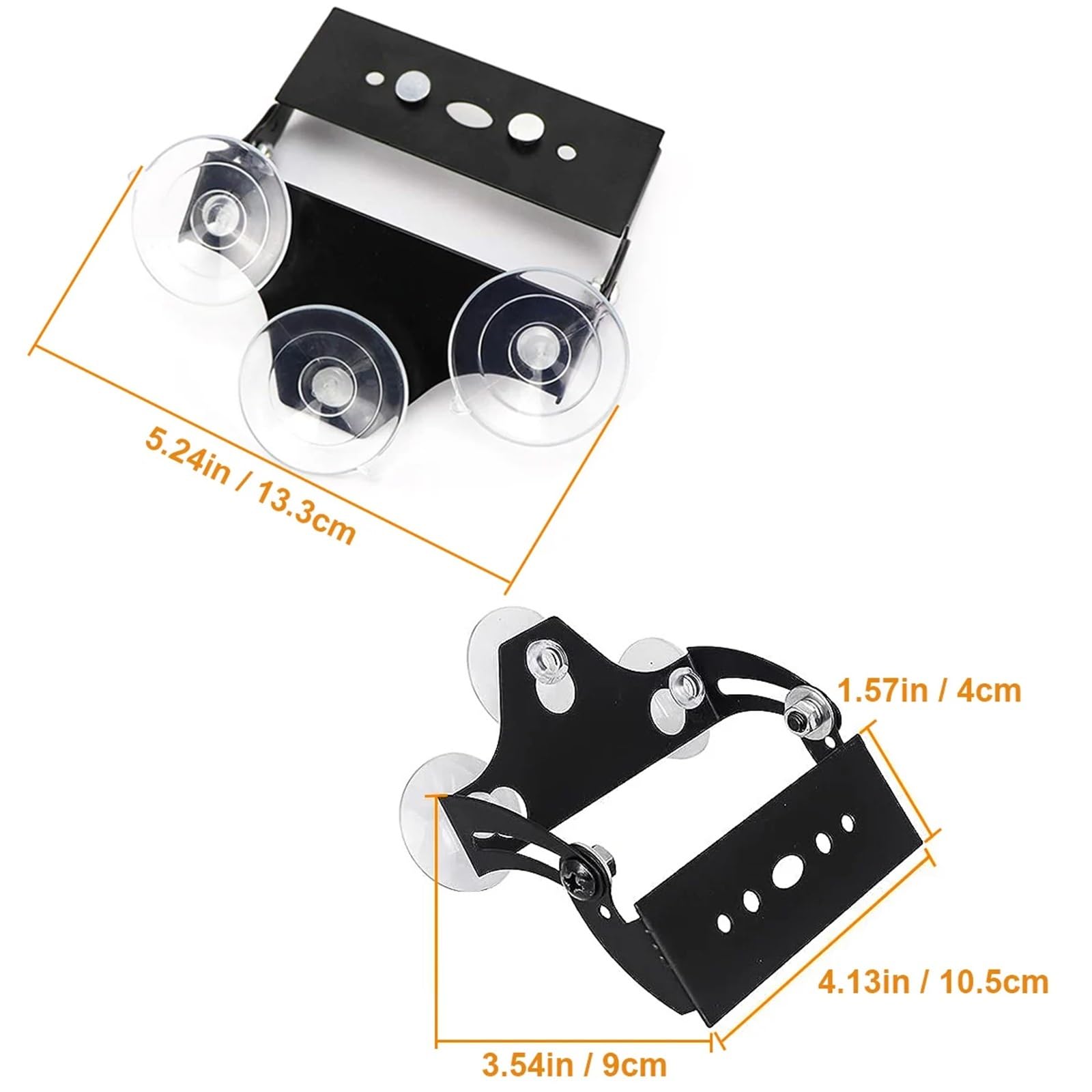 Para parabrisas coche, camión, vehículo, asesor tráfico, barra luz estroboscópica emergencia, soporte ventosa, 1/3 Uds. Soporte de Barra de Luz Soporte para Faros Delante(3pcs light bracket)