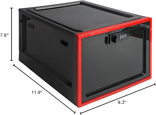 Vista 7 de Caja de bloqueo de medicina, caja con cerradura para refrigerador para armario de almacenamiento de alimentos, caja de seguridad transparente