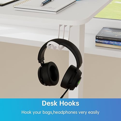 Miniatura 5 de Escritorio para computadora, estación de trabajo de altura ajustable, escritorio eléctrico de pie, mesa de computadora, escritorio de computadora