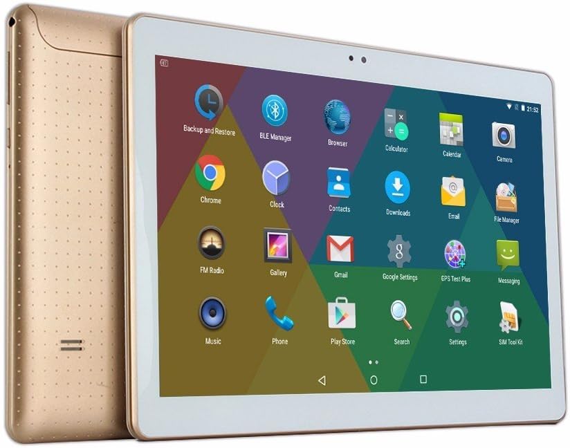 bestenme 10 inch Tablet Pc Octa Core IPS RAM 4GB ROM 64GB 3G Dual sim card Phone Call Tablets PC Android GPS electronics 10.6 gold