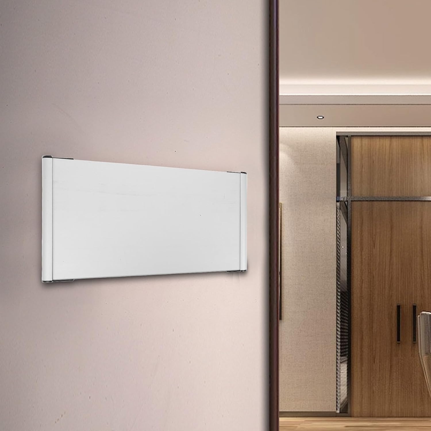 Large Blank Aluminum Alloy Office Door Name Plate Sign Board for Schools and Office Buildings, Rectangle Metal Sign with Safety and Easily Visible Features