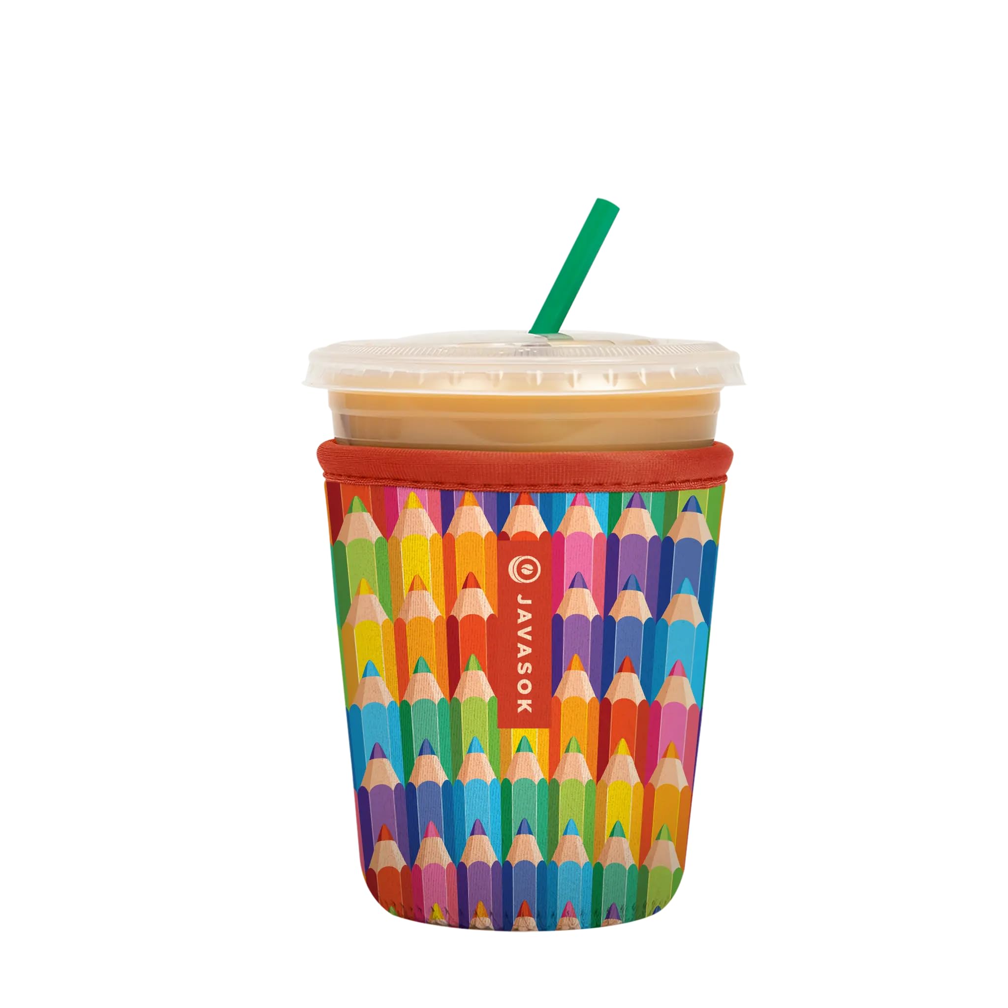 Sok It JavaSok Iced Coffee &amp; Cold Soda Insulated Neoprene Cup Sleeve (Work of Art, Small: 16-20oz)