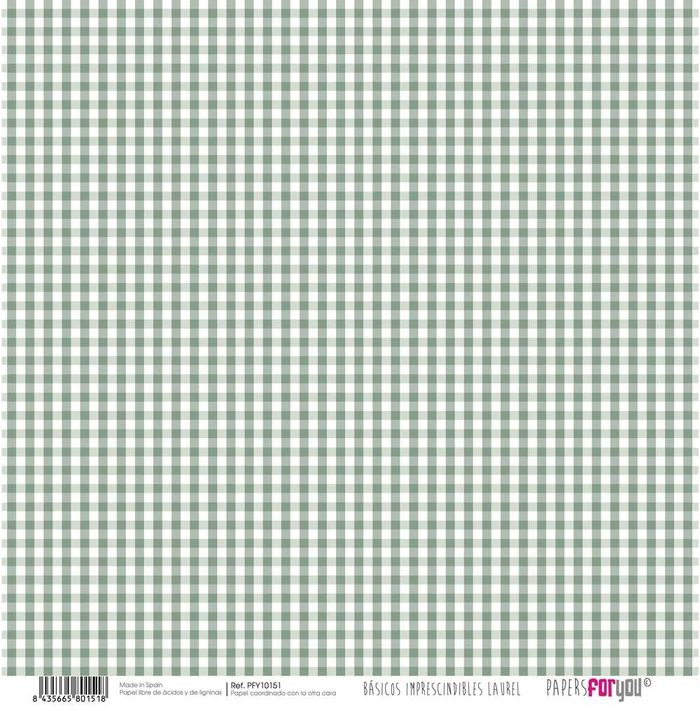 Papers For You - Zestaw papierów do scrapbookingu | Kolekcja "Podstawy obowiązkowe Laurel" | Zawiera 10 dwustronnych dokumentów o różnych wzorach | Rozmiar 30,48 x 30,48 cm (12" x 12")