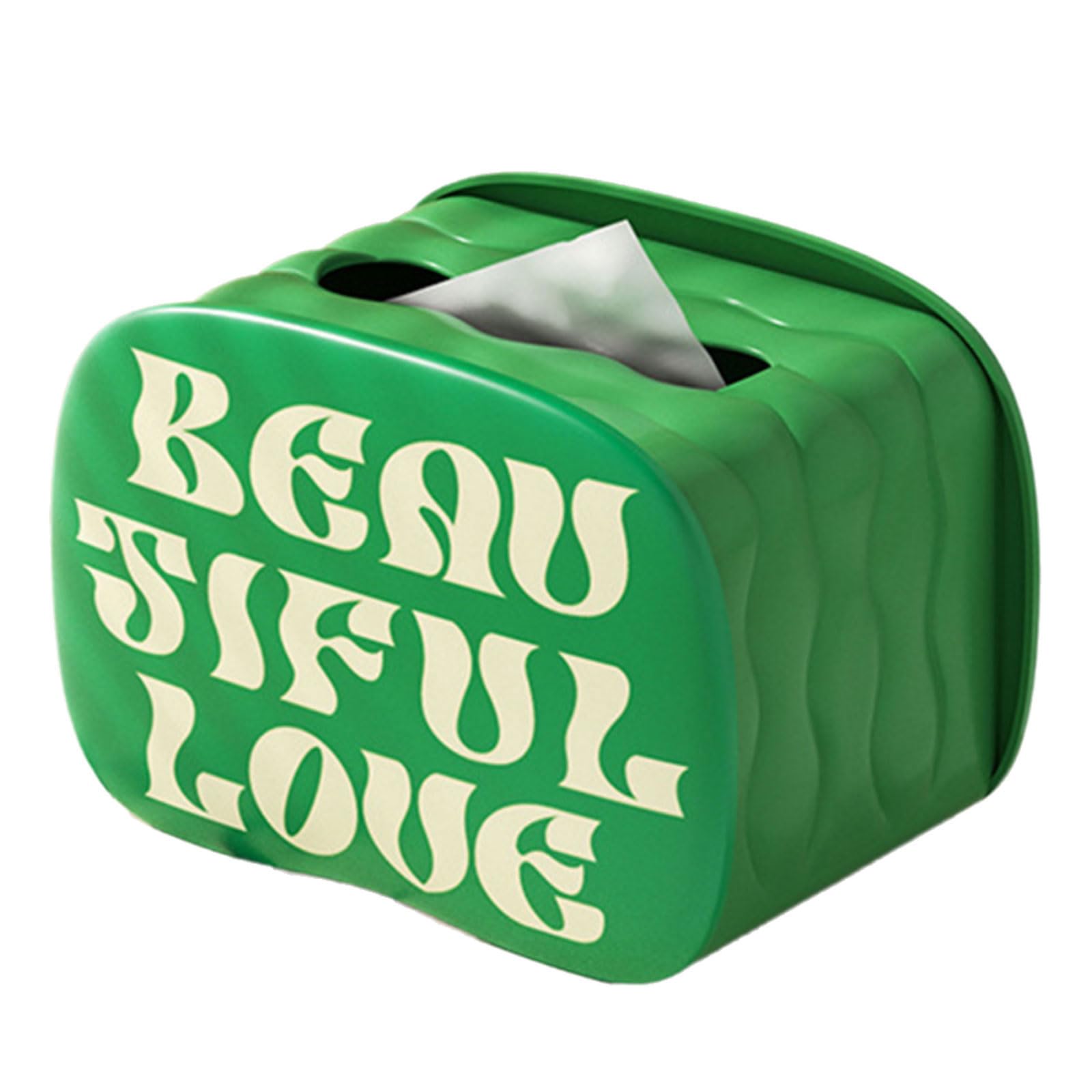 Nucelit Sophisticated Tissue Storage Box with Elegant Slide Out Drawer Fit Various Living Styles Space Saving Accessories Decorative Napkin Box