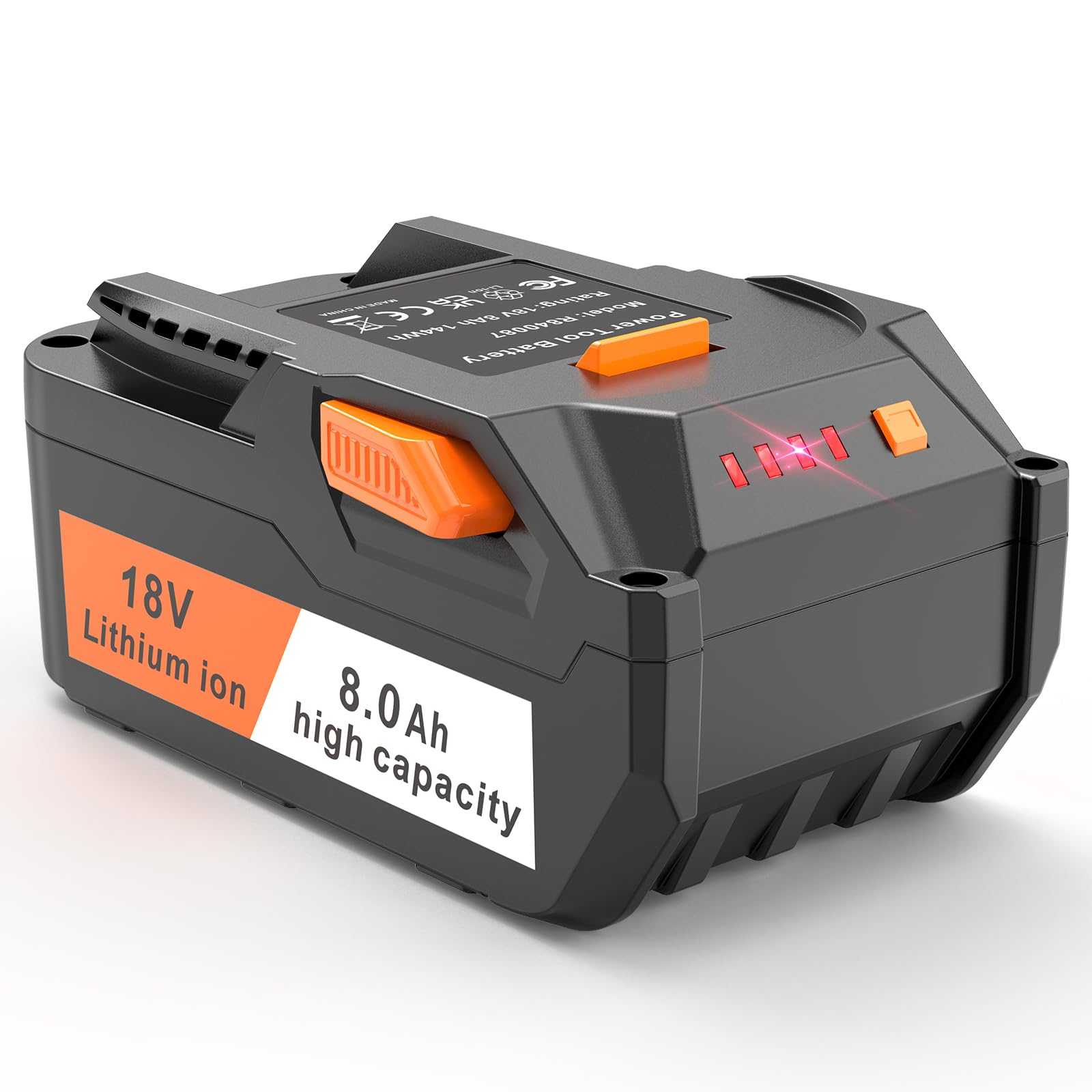 Amazon.com : Futurebatt 18V High-Output 8.0Ah Battery for Ridgid