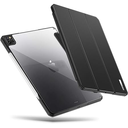 Amazon Com Infiland Ipad Pro 12 9 4th Generation 2020 Case Multiple Angle Stand Cover Compatible With Ipad Pro 12 9 2020 Ipad Pro 12 9 2018 Support 2nd Gen Apple Pencil Wireless Charging Black Computers Accessories