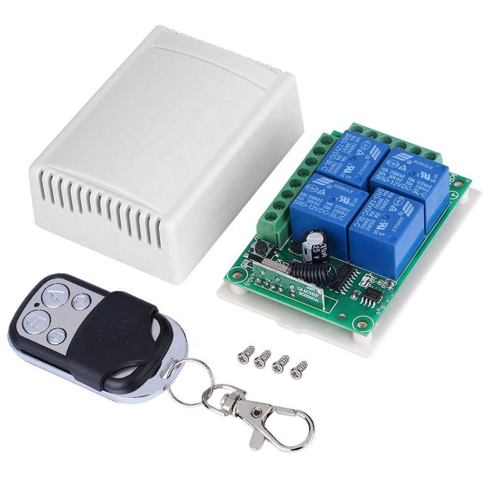 DHRUVPRO 4 Channel Rf Wireless Remote Control Receiver Dc 12V Relay Self Learning Smart Home 433mhz (B08ZLZZQ8L) Amazon Price History, Amazon Price Tracker