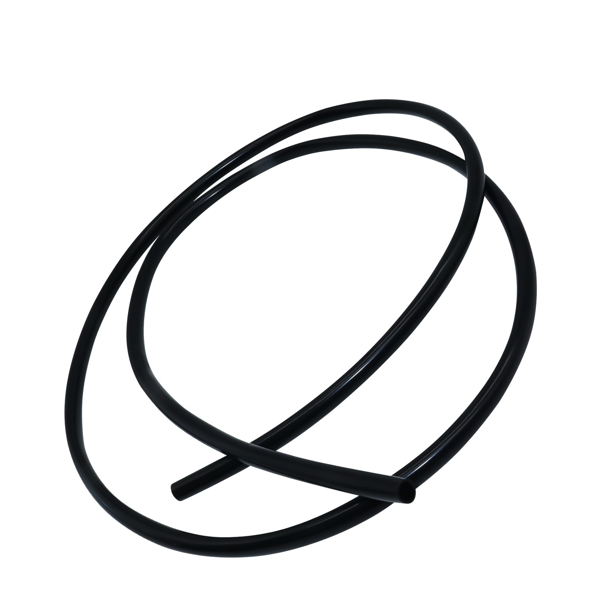 Lavmhab Black Silicone Vacuum Hose 6Mm Id 12Mm Od 3Mm Wall Thickness 1.5 Meters (4.9Ft), Vacuum Silicone Tubing For Engine (Black)