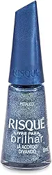Risqué Livre para Brilhar Já Acordo Divando - Esmalte, Azul Metálico, 8ml