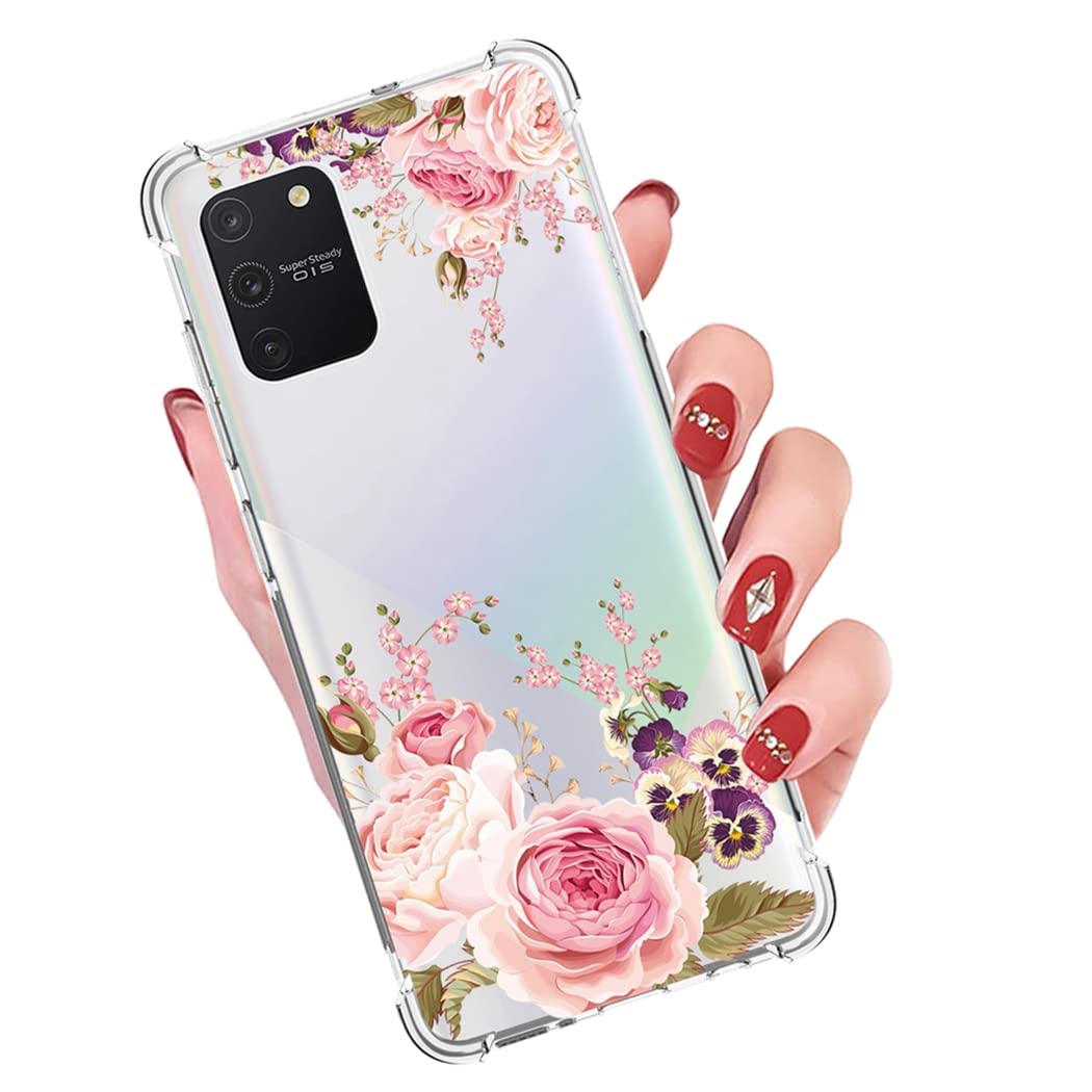 Cover per Galaxy S10 Lite, Cover carina per SM-G770F Trasparente con bordi flessibili in TPU gomma morbida e silicone Custodia per Samsung Galaxy S10 Lite Rosa