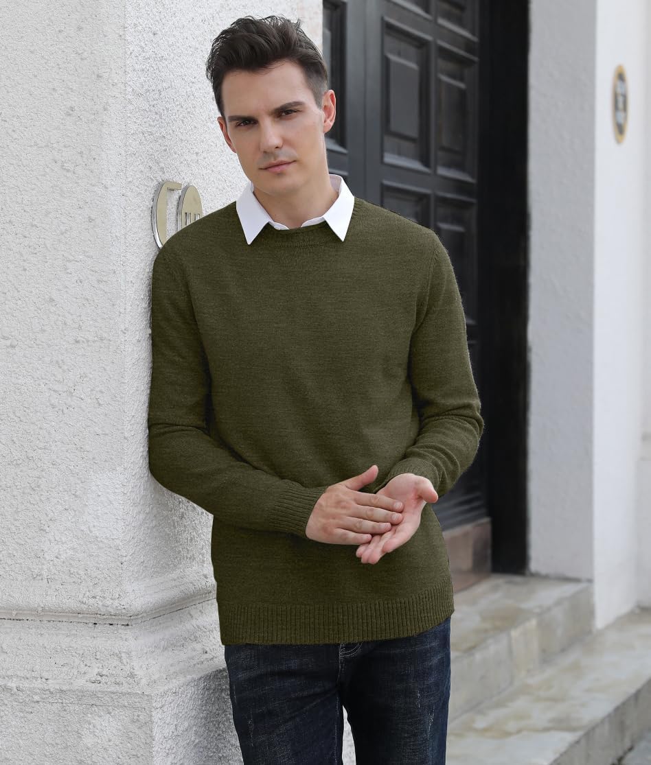 Sailwind Men's Crewneck Sweater Soft Casual Sweaters for Men Classic Pullover Sweaters with Ribbing Edge - Image 3