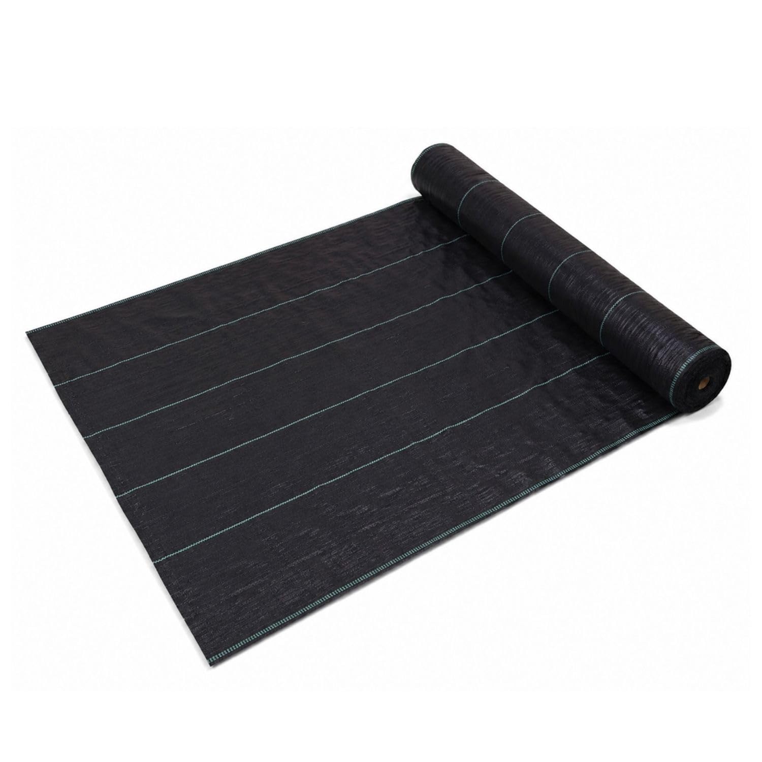 Telo Pacciamatura Nero Antierbacce per Orto e Giardino Contro infestanti - Tessuto 100 gr/m² Intrecciato Permeabile all’Acqua Stabilizzato UV (2x50m)