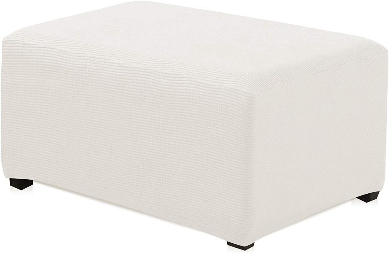 Deisy Dee Jacquard Ottoman Cover,Ottoman Protector,Ottoman