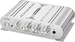 2.1 Channel HiFi Stereo Subwoofer Amplifier, Mini Digital Audio Power Amplifier Speaker Booster Player for Home/Car/Marine Subwoofer Amplifier