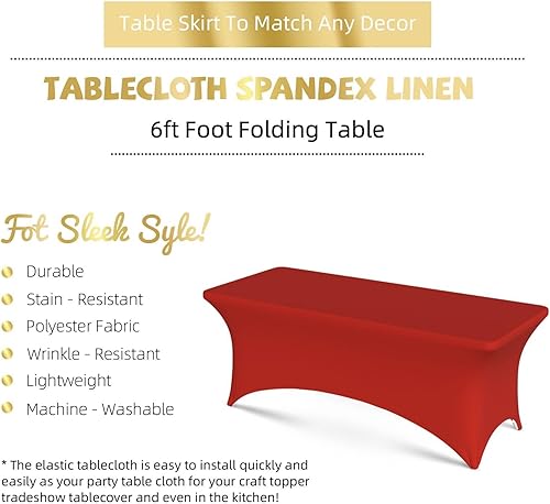 Miniatura 4 de Mantel personalizado personalizado Spandex mantel rectangular ajustado eventos elástico protector de mesa