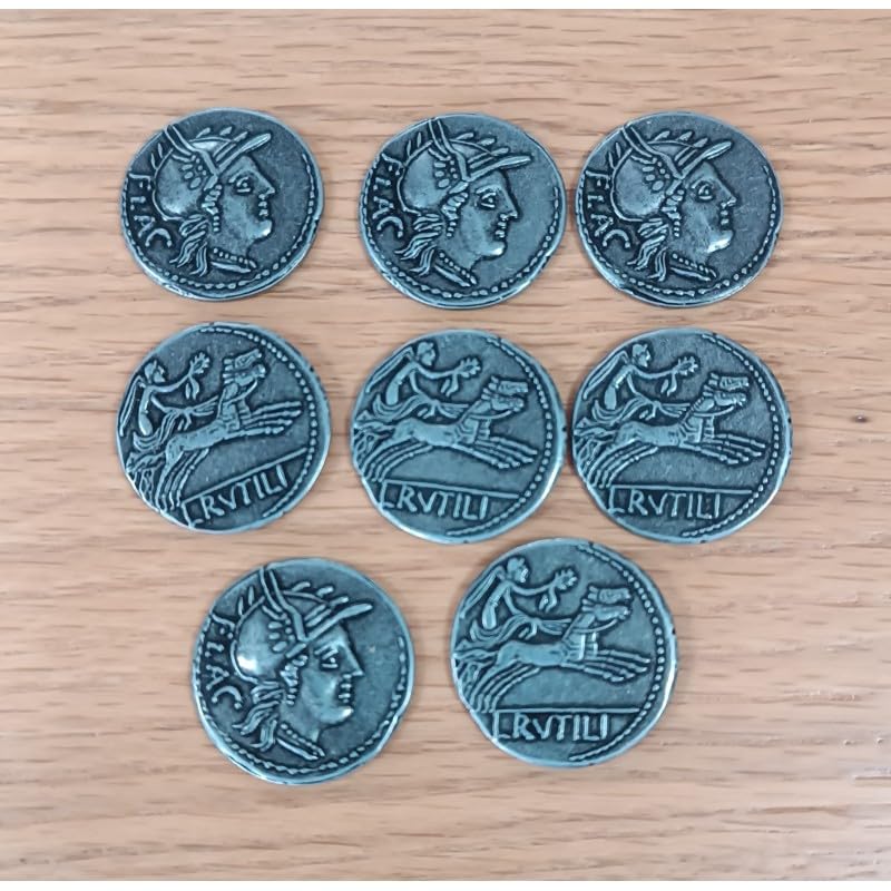 Draco Ideas 8 Monedas de Metal - Roma