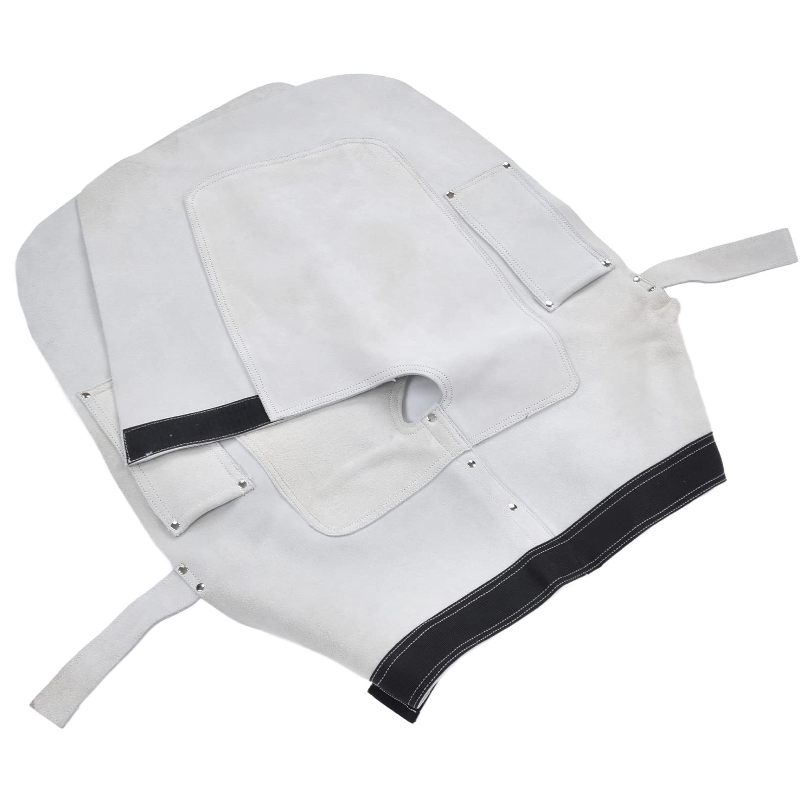 Grembiule professionale per maniscalco, grembiule in pelle di vacca per la cura dei cavalli, design ad alta resistenza e impermeabile con tasche per gli attrezzi, cintura