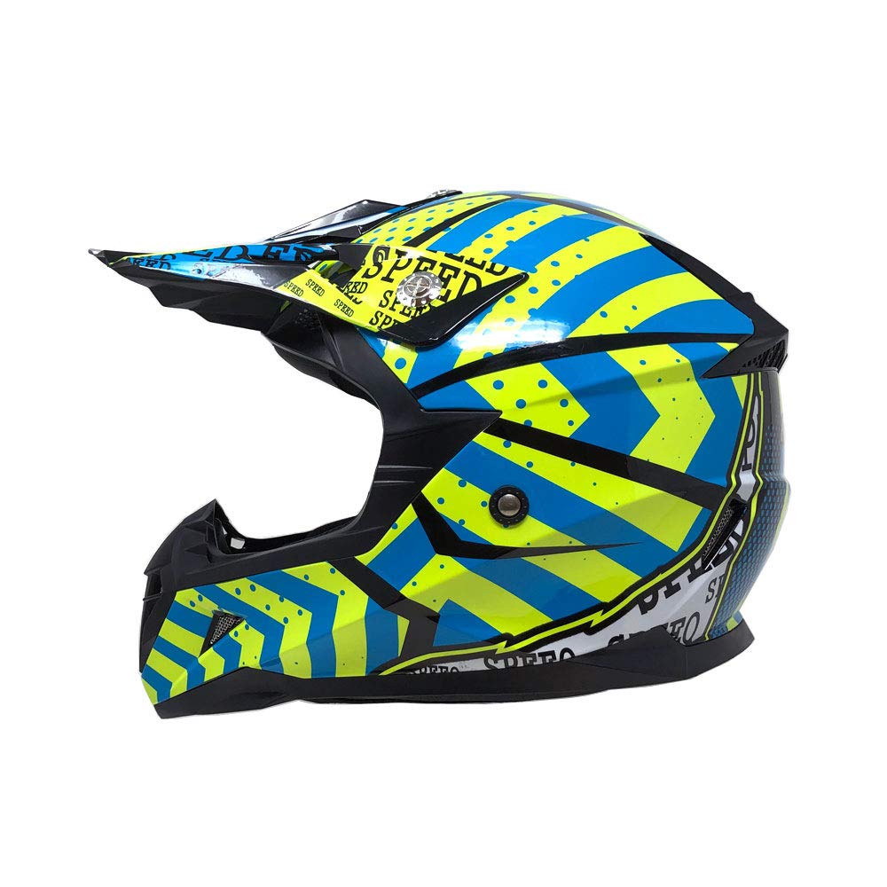 yellow dirt bike helmet