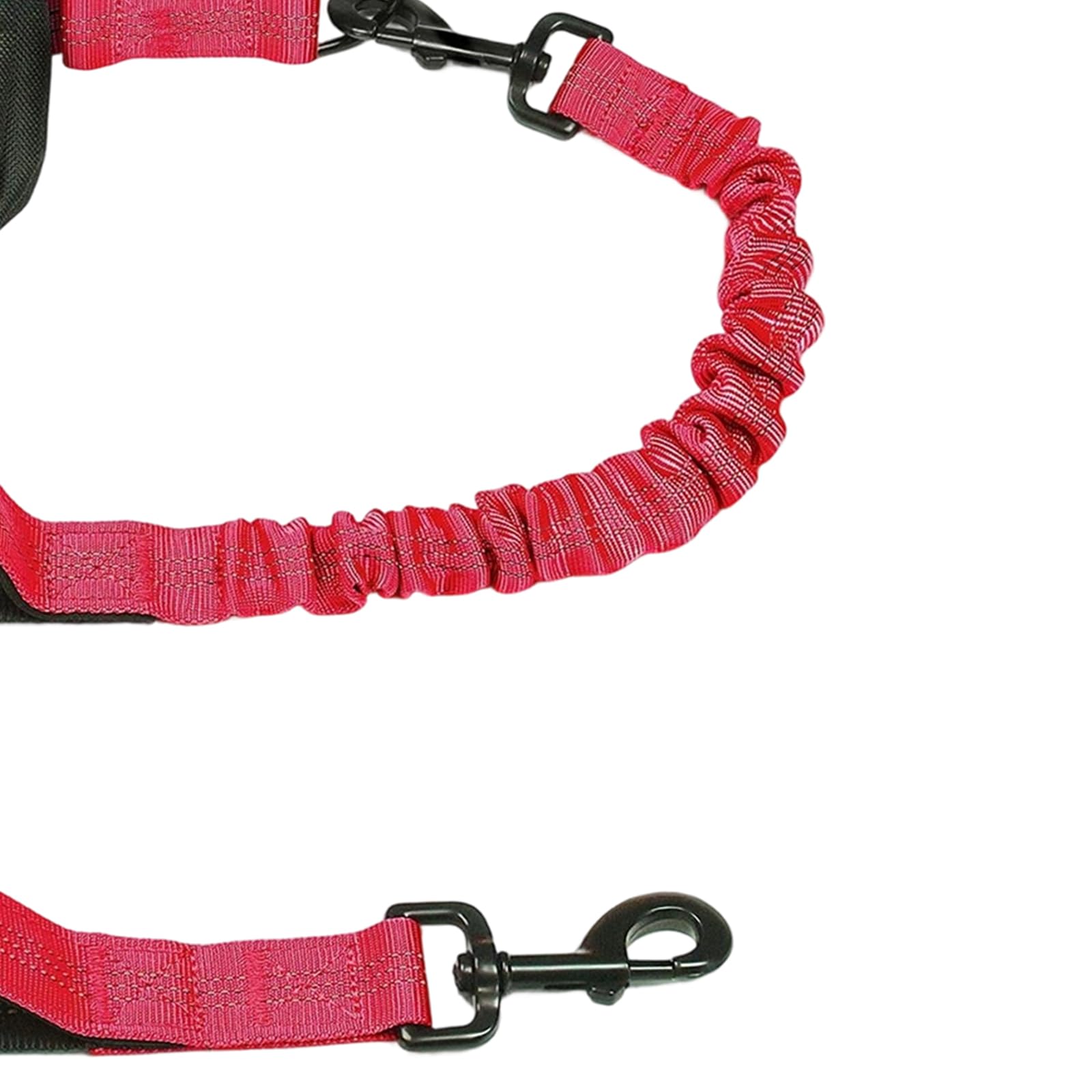 Laisse pour chien avec crochet en métal rembourré et ceinture réglable pour l'entraînement de course à pied de grandes races Laisse élastique pour chien