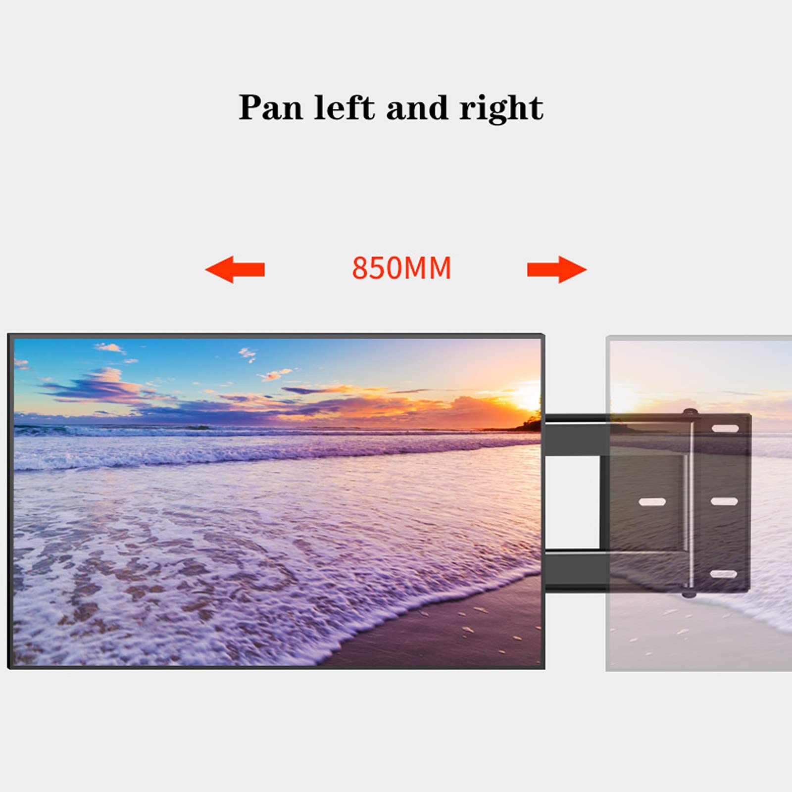 Uchwyt do telewizora 37"-75" Wielofunkcyjny uchwyt ścienny do telewizora Pełny zakres ruchu Przegubowe ramię Obrotowe przedłużenie pochylenia Obrotowy uchwyt do telewizora Maksymalny rozstaw otworów