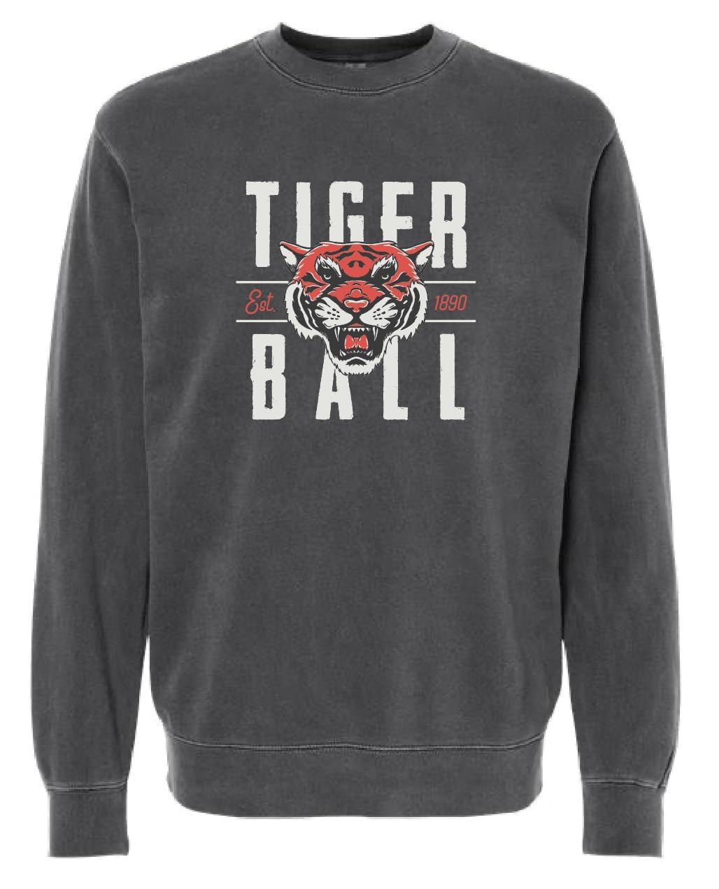 Bowlerstore Products Tigerball Unisex Crewneck - Pepper Gray Small
