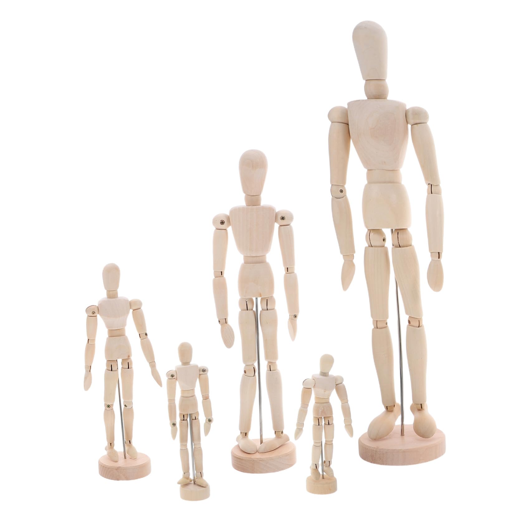 Mannequins dessin articulés modèles humains poseables art et croquis x5