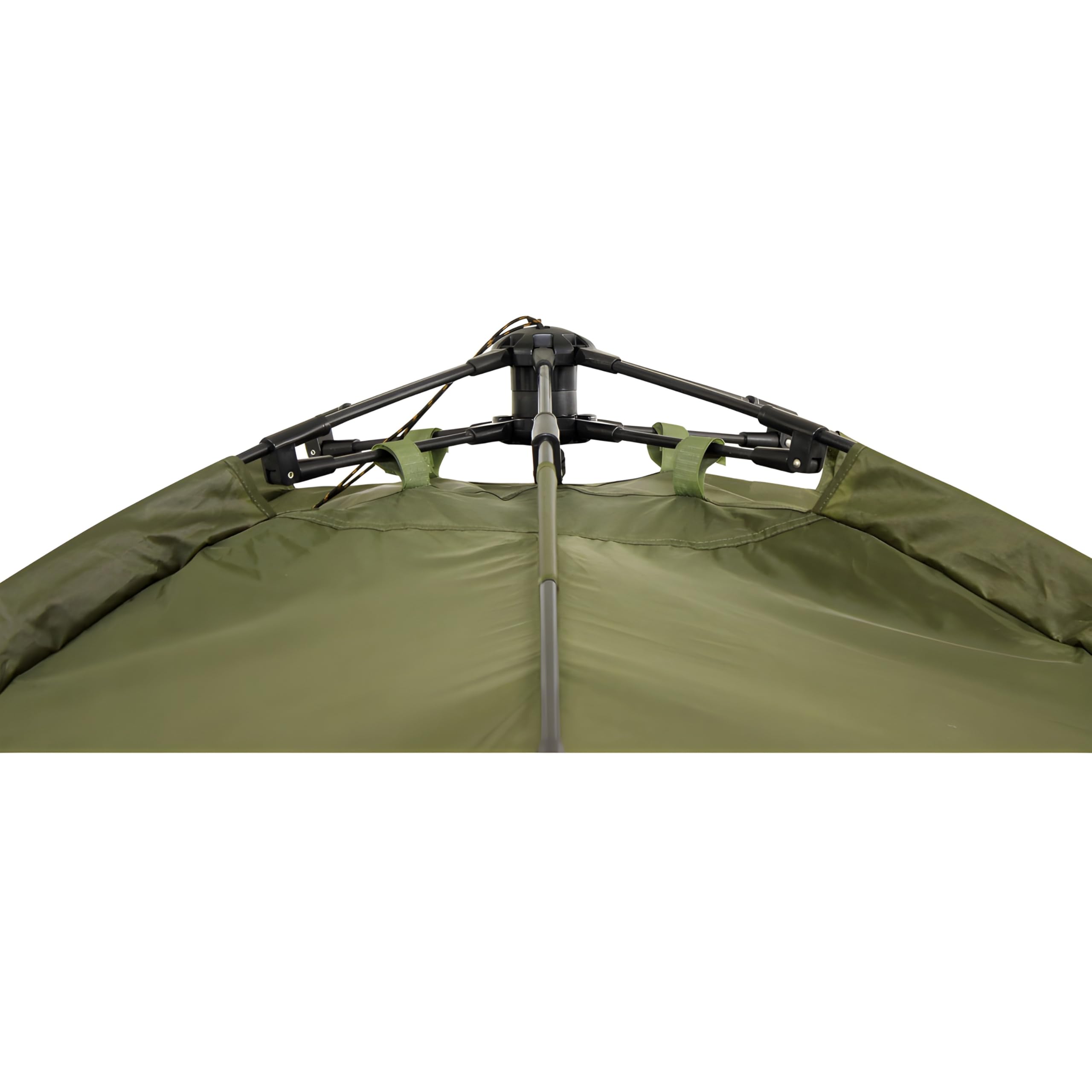 Lucx Ruck Zuck Zelt/Angelzelt/1-2 Man Bivvy/1-2 Mann Karpfenzelt/Campingzelt/Sekundenzelt/Schnellaufbauzelt, Tienda de campaña para 1-2 Personas, Verde Oliva, 950x190x190