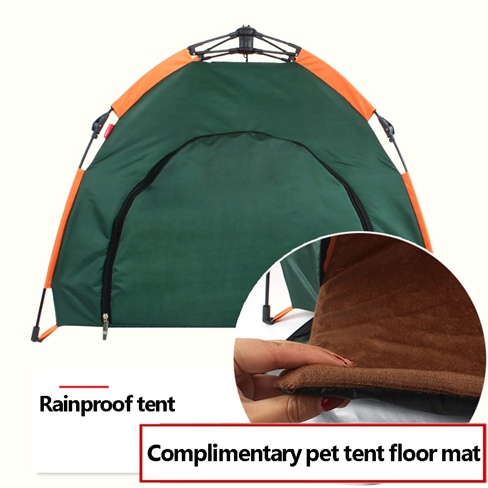 Tentes pour Animaux de Compagnie Portable Se Pliant Anti-ultraviolets Imperméable à la Pluie Imperméable Durable Chiens, L'été Intérieur en Plein Air Voyage de Camping(79 X 77 X 62cm)